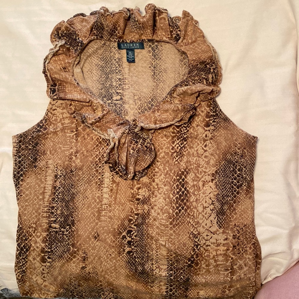 Ralph Lauren XL Ruffle Blouse